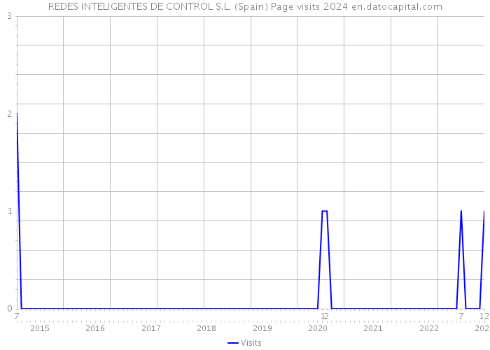REDES INTELIGENTES DE CONTROL S.L. (Spain) Page visits 2024 