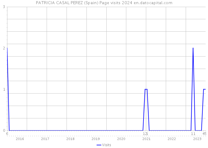 PATRICIA CASAL PEREZ (Spain) Page visits 2024 