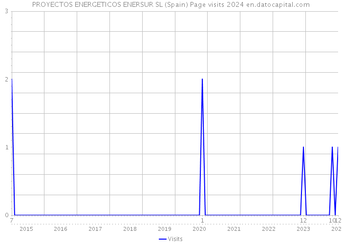 PROYECTOS ENERGETICOS ENERSUR SL (Spain) Page visits 2024 