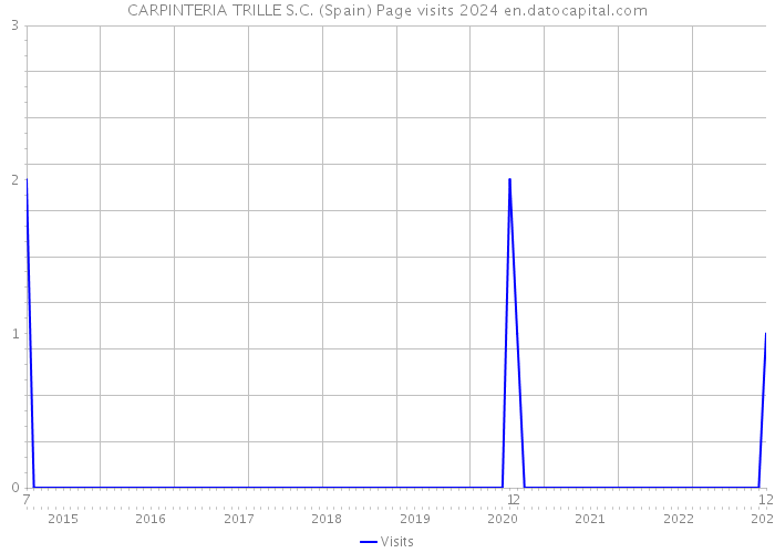 CARPINTERIA TRILLE S.C. (Spain) Page visits 2024 