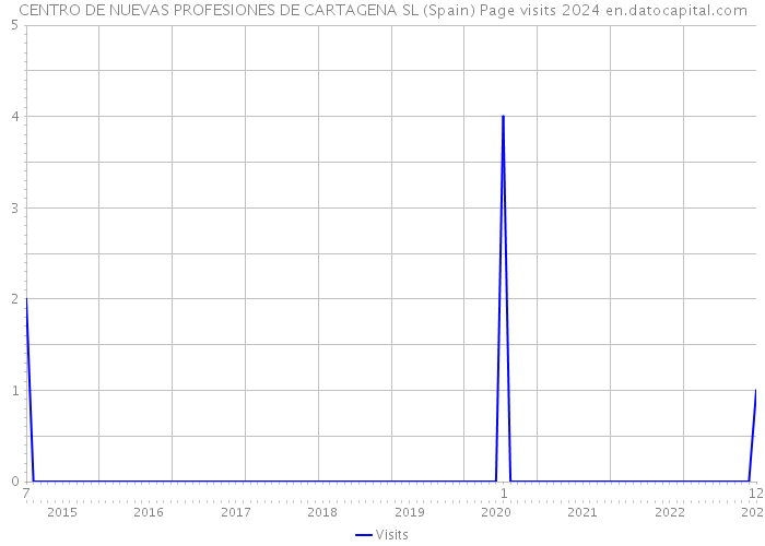 CENTRO DE NUEVAS PROFESIONES DE CARTAGENA SL (Spain) Page visits 2024 