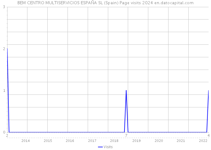 BEM CENTRO MULTISERVICIOS ESPAÑA SL (Spain) Page visits 2024 