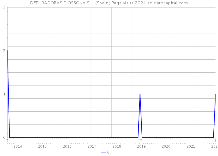 DEPURADORAS D'OSSONA S.L. (Spain) Page visits 2024 