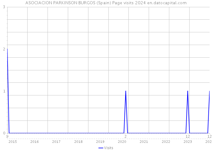 ASOCIACION PARKINSON BURGOS (Spain) Page visits 2024 