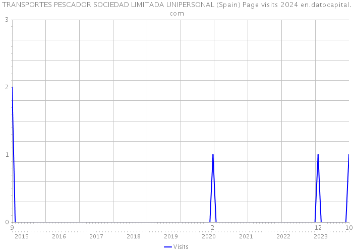 TRANSPORTES PESCADOR SOCIEDAD LIMITADA UNIPERSONAL (Spain) Page visits 2024 