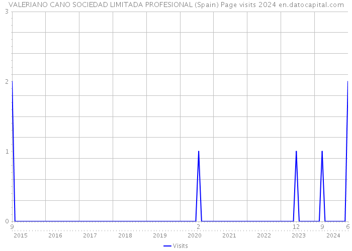 VALERIANO CANO SOCIEDAD LIMITADA PROFESIONAL (Spain) Page visits 2024 