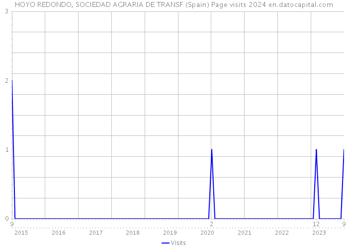 HOYO REDONDO, SOCIEDAD AGRARIA DE TRANSF (Spain) Page visits 2024 