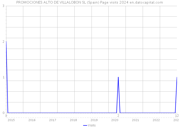 PROMOCIONES ALTO DE VILLALOBON SL (Spain) Page visits 2024 