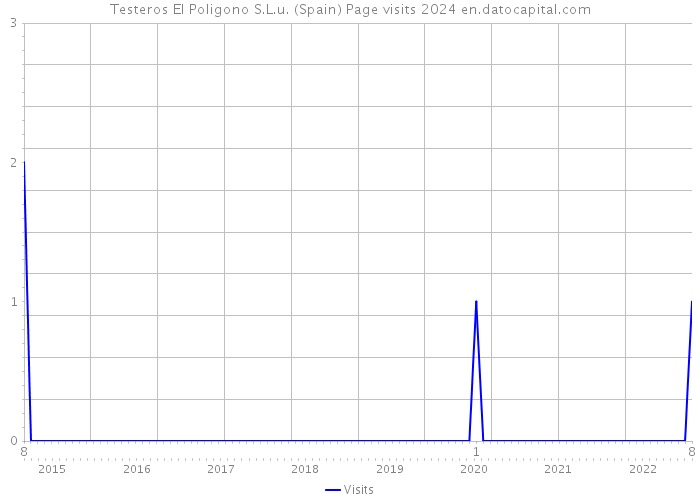 Testeros El Poligono S.L.u. (Spain) Page visits 2024 