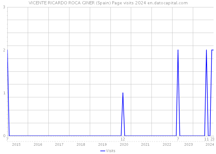 VICENTE RICARDO ROCA GINER (Spain) Page visits 2024 