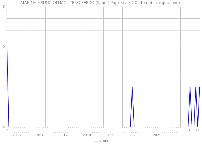 MARINA ASUNCION MONTERO FERRO (Spain) Page visits 2024 