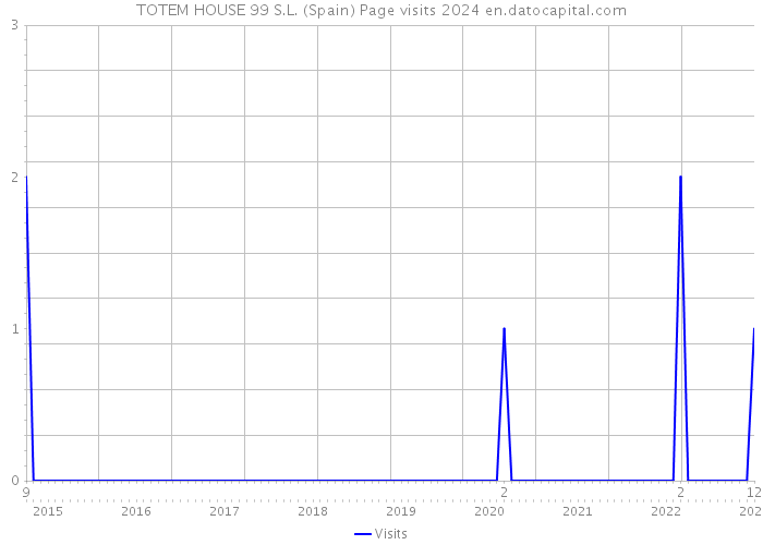 TOTEM HOUSE 99 S.L. (Spain) Page visits 2024 