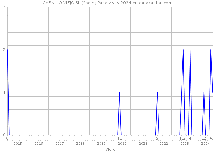 CABALLO VIEJO SL (Spain) Page visits 2024 