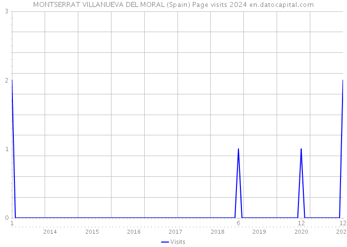 MONTSERRAT VILLANUEVA DEL MORAL (Spain) Page visits 2024 