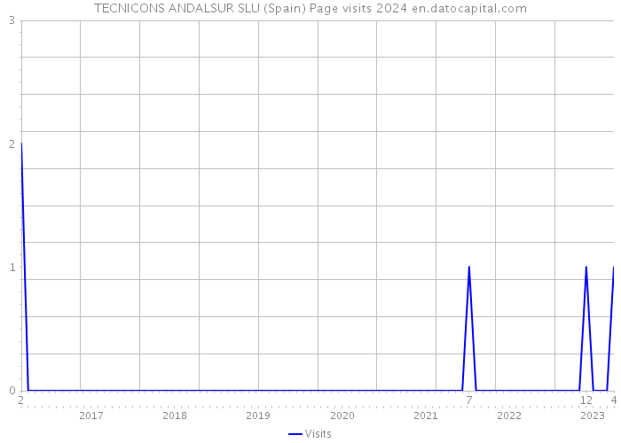 TECNICONS ANDALSUR SLU (Spain) Page visits 2024 