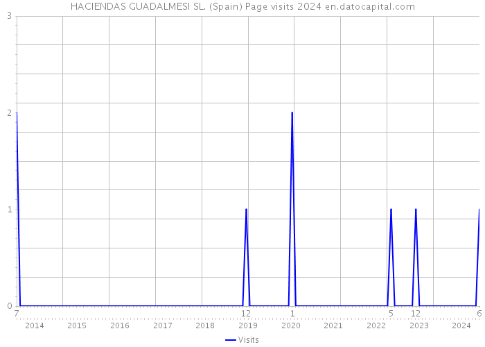 HACIENDAS GUADALMESI SL. (Spain) Page visits 2024 
