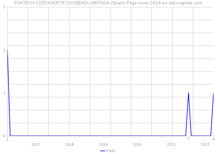 SOATECH COSTANORTE SOCIEDAD LIMITADA (Spain) Page visits 2024 