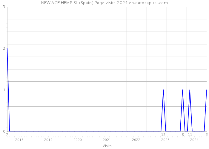 NEW AGE HEMP SL (Spain) Page visits 2024 