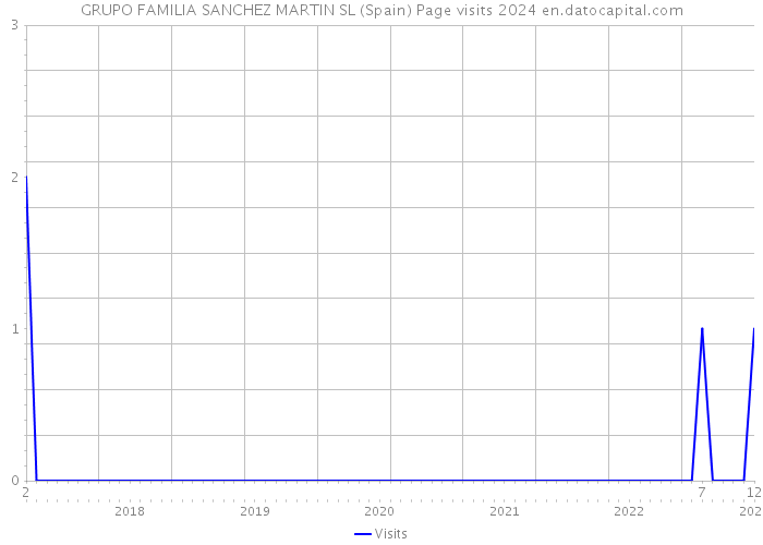 GRUPO FAMILIA SANCHEZ MARTIN SL (Spain) Page visits 2024 