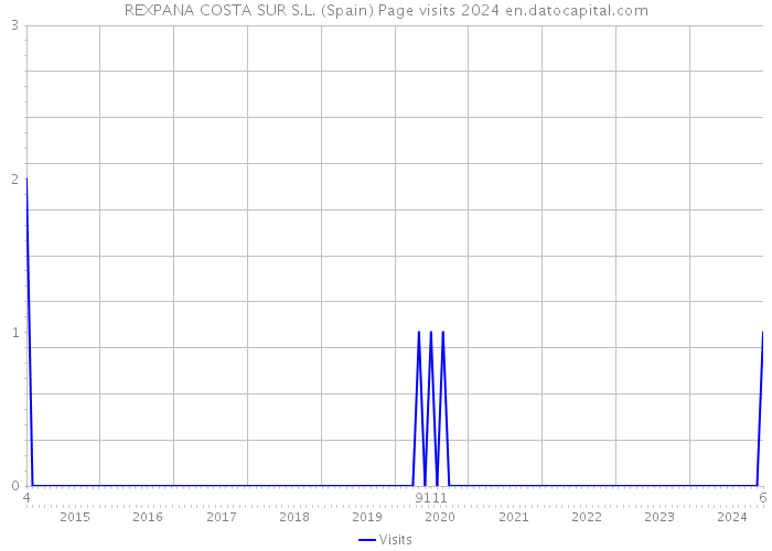 REXPANA COSTA SUR S.L. (Spain) Page visits 2024 