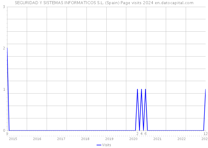 SEGURIDAD Y SISTEMAS INFORMATICOS S.L. (Spain) Page visits 2024 