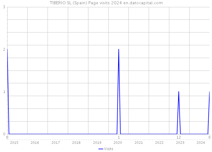 TIBERIO SL (Spain) Page visits 2024 