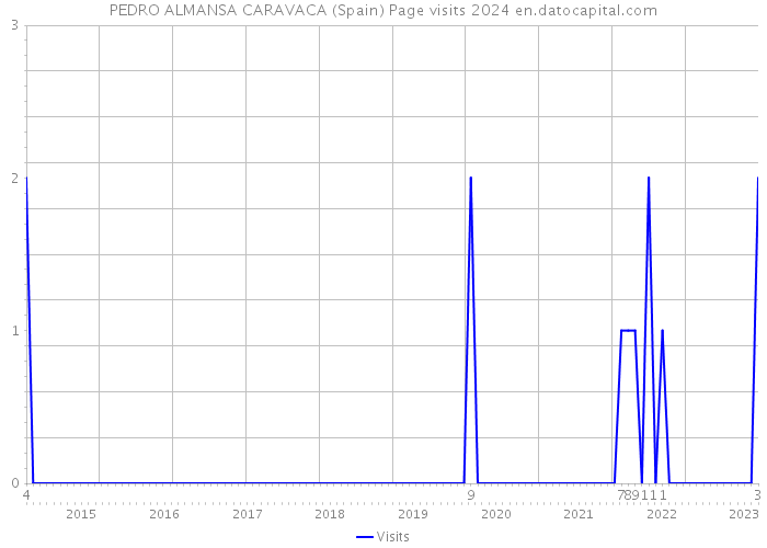 PEDRO ALMANSA CARAVACA (Spain) Page visits 2024 