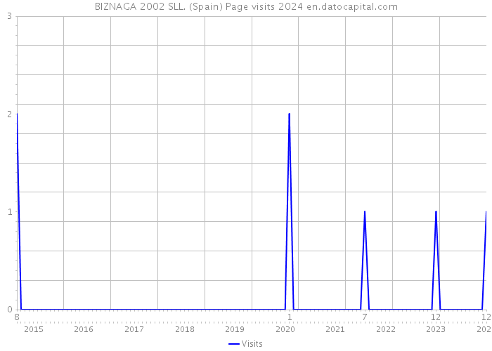 BIZNAGA 2002 SLL. (Spain) Page visits 2024 