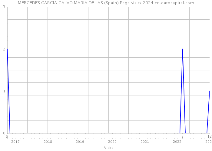 MERCEDES GARCIA CALVO MARIA DE LAS (Spain) Page visits 2024 