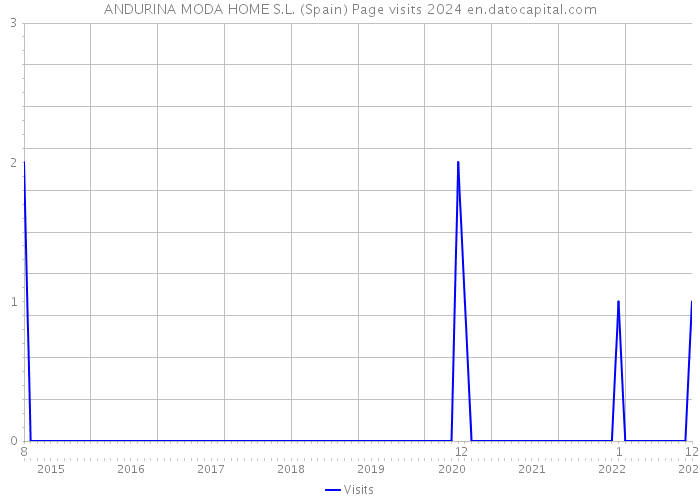 ANDURINA MODA HOME S.L. (Spain) Page visits 2024 