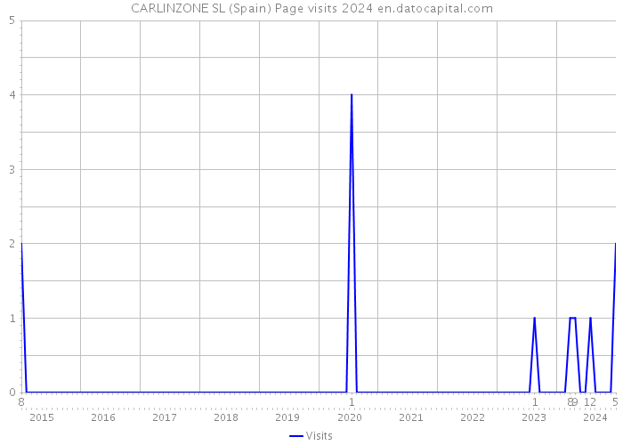 CARLINZONE SL (Spain) Page visits 2024 