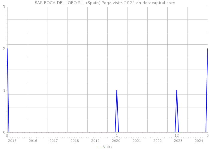 BAR BOCA DEL LOBO S.L. (Spain) Page visits 2024 