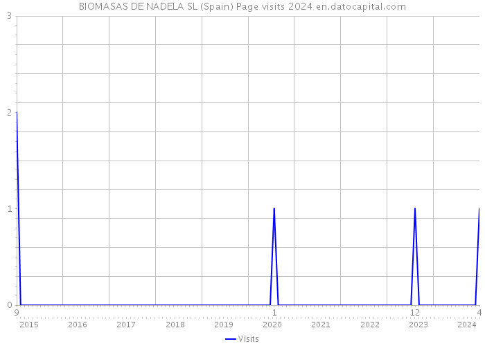 BIOMASAS DE NADELA SL (Spain) Page visits 2024 
