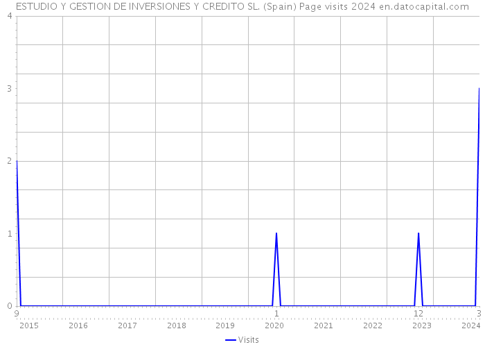 ESTUDIO Y GESTION DE INVERSIONES Y CREDITO SL. (Spain) Page visits 2024 