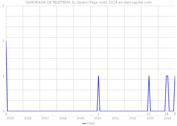 ZAMORANA DE PELETERIA SL (Spain) Page visits 2024 