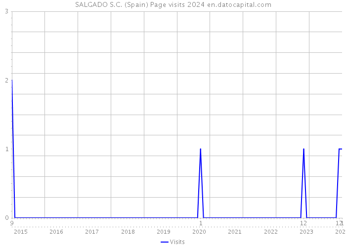 SALGADO S.C. (Spain) Page visits 2024 