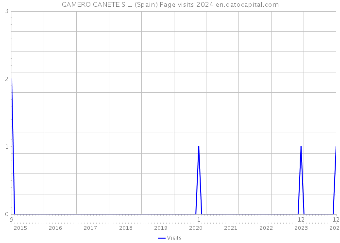 GAMERO CANETE S.L. (Spain) Page visits 2024 