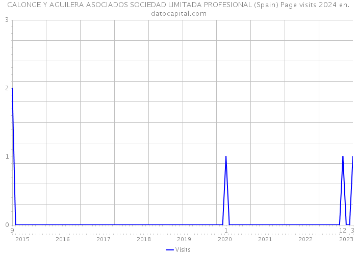 CALONGE Y AGUILERA ASOCIADOS SOCIEDAD LIMITADA PROFESIONAL (Spain) Page visits 2024 