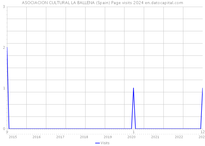 ASOCIACION CULTURAL LA BALLENA (Spain) Page visits 2024 