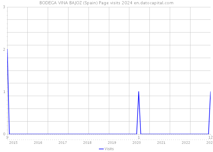 BODEGA VINA BAJOZ (Spain) Page visits 2024 