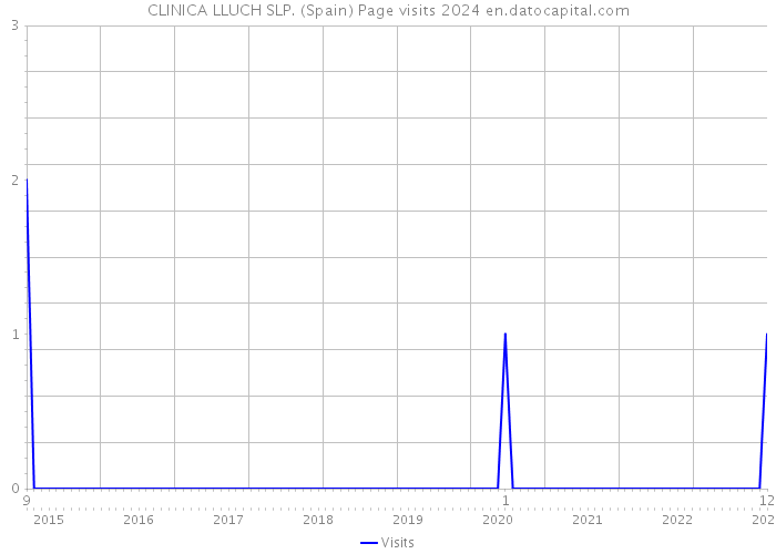 CLINICA LLUCH SLP. (Spain) Page visits 2024 