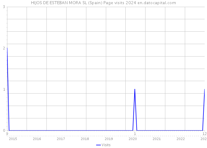 HIJOS DE ESTEBAN MORA SL (Spain) Page visits 2024 