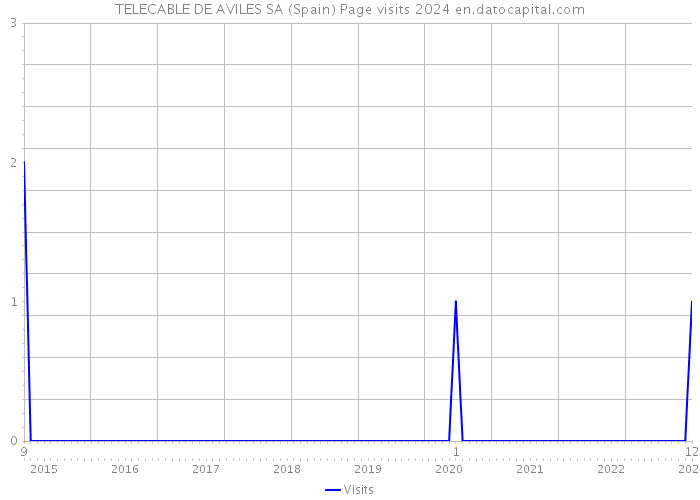 TELECABLE DE AVILES SA (Spain) Page visits 2024 