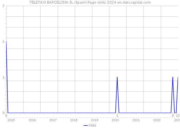TELETAXI BARCELONA SL (Spain) Page visits 2024 