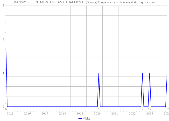 TRANSPORTE DE MERCANCIAS CABAFER S.L. (Spain) Page visits 2024 