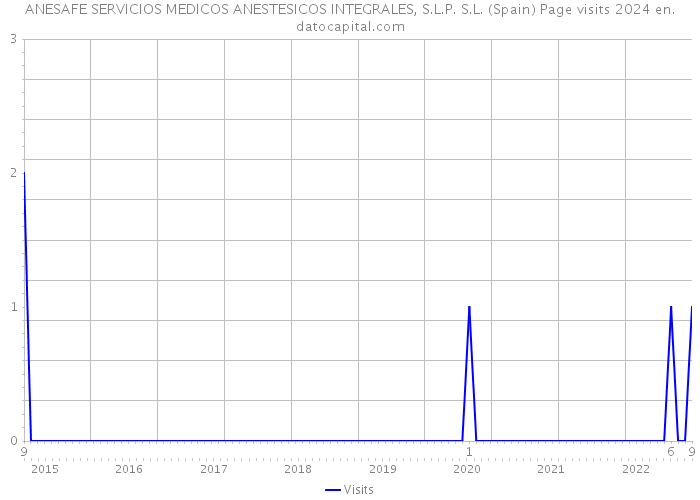 ANESAFE SERVICIOS MEDICOS ANESTESICOS INTEGRALES, S.L.P. S.L. (Spain) Page visits 2024 