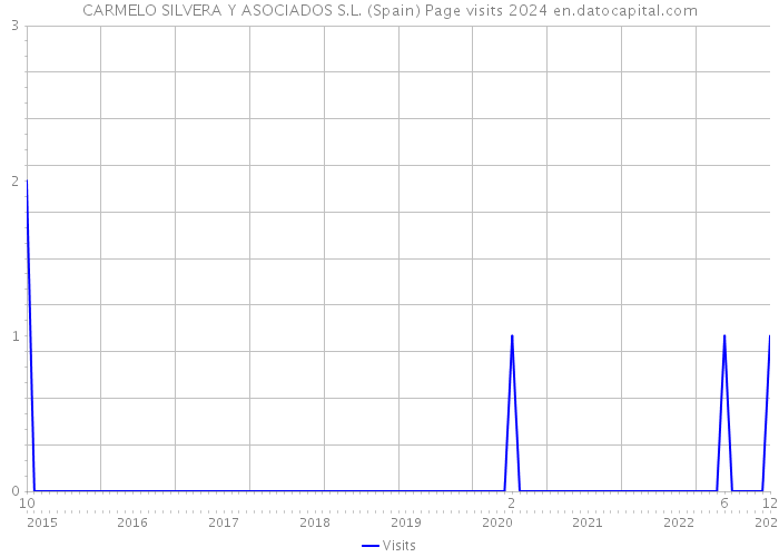 CARMELO SILVERA Y ASOCIADOS S.L. (Spain) Page visits 2024 