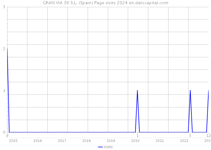 GRAN VIA 36 S.L. (Spain) Page visits 2024 