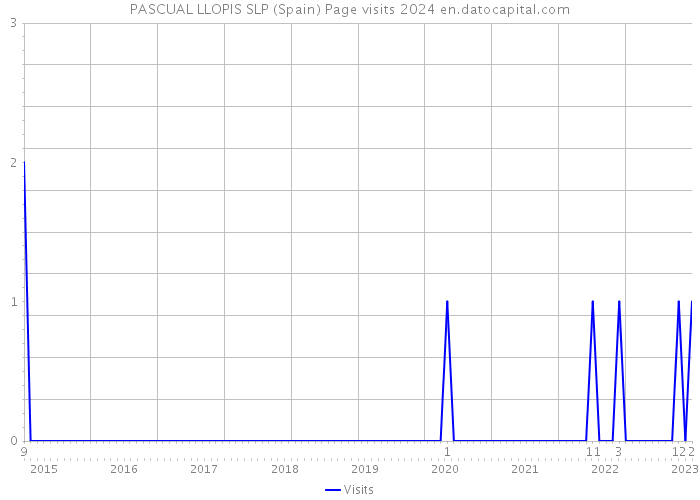 PASCUAL LLOPIS SLP (Spain) Page visits 2024 
