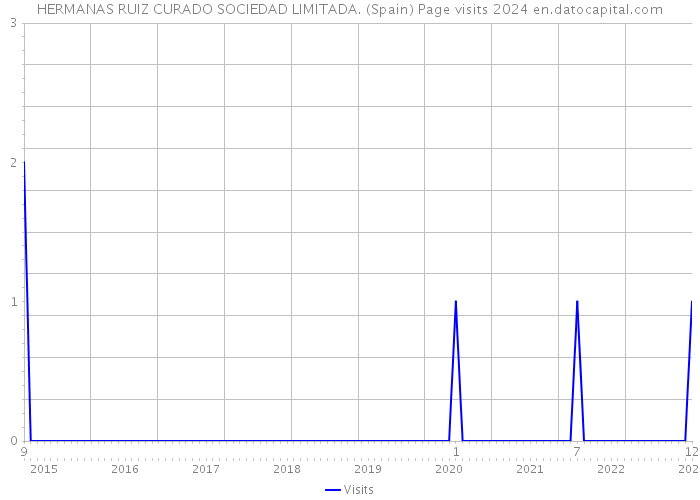 HERMANAS RUIZ CURADO SOCIEDAD LIMITADA. (Spain) Page visits 2024 